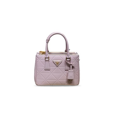 PRADA GALLERIA SMALL HANDBAG LIGHT PINK 1BA896 010 (24.5*16.5*11cm) PRADA GALLERIA SMALL HANDBAG LIGHT PINK 1BA896 010 (24.5*16.5*11cm)